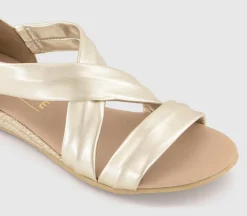 Hallie Cross Strap Espadrille Sandals
