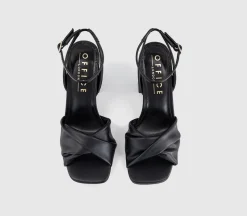 Hallow Soft Twist Front Block Heels