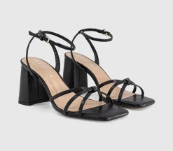 Happen Block Heel Strappy Sandals