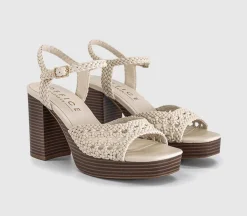Harlem Basket Weave Platform Heeled Sandals