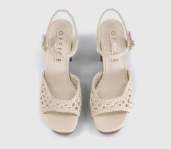 Harlem Basket Weave Platform Heeled Sandals