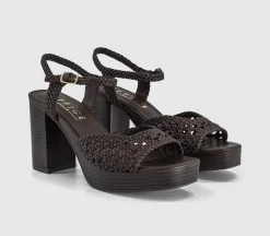 Harlem Basket Weave Platform Heeled Sandals