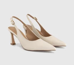 Harley Buckle Slingback Court Heels