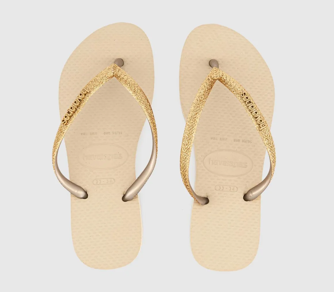 Havaianas Kids Slim Glitter II Flip Flops