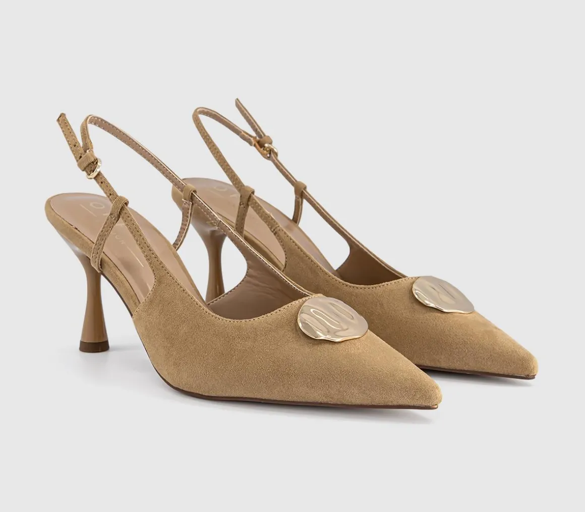 Hazel Trim Detail Slingback Court Heels