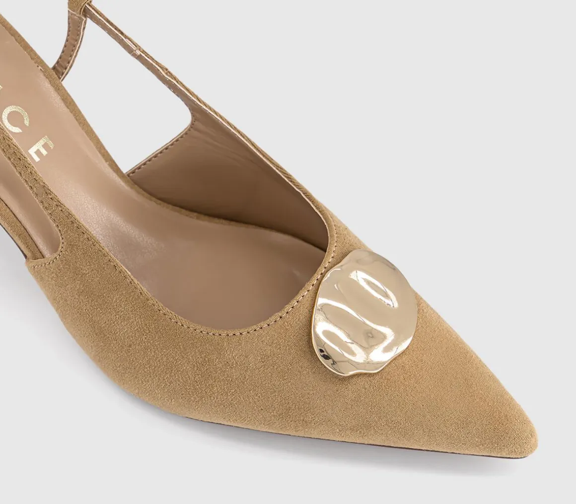 Hazel Trim Detail Slingback Court Heels