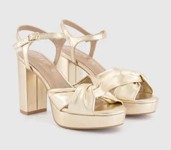 Helena Knotted Platform Sandals