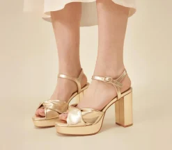 Helena Knotted Platform Sandals