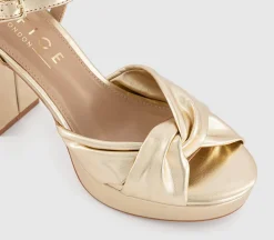 Helena Knotted Platform Sandals