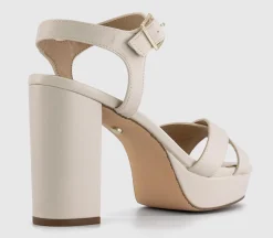 Honor Cross Over Platform Block Heel Sandals