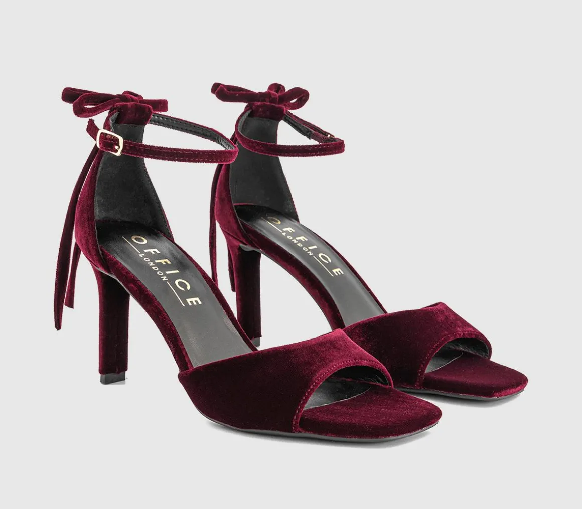 Hypnotise Bow Back Heeled Sandals