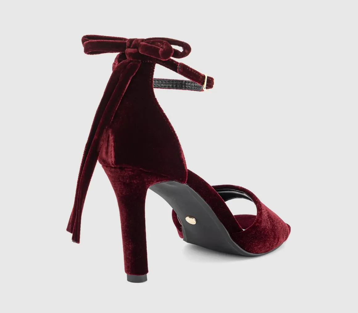 Hypnotise Bow Back Heeled Sandals