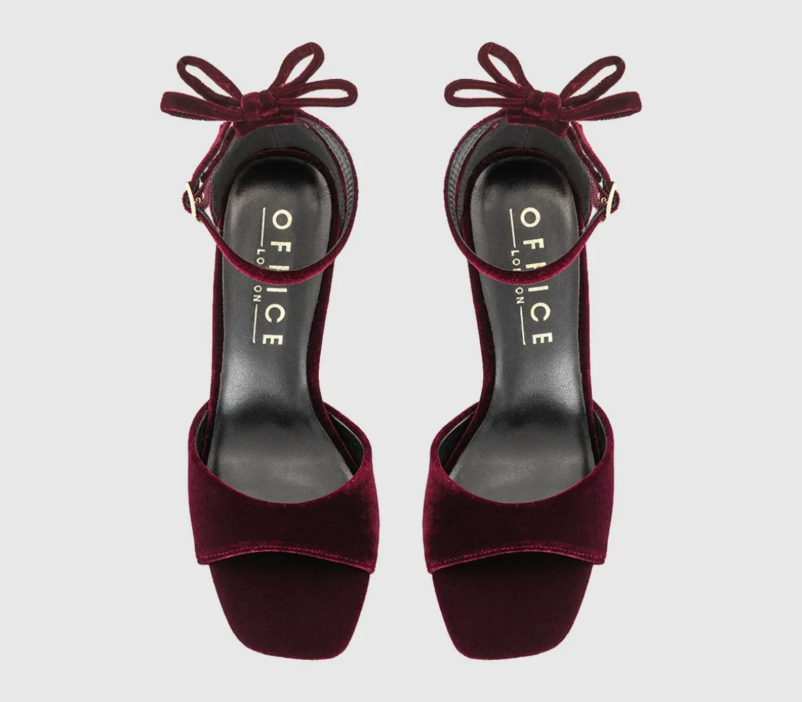 Hypnotise Bow Back Heeled Sandals