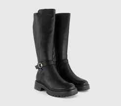 Kaia Buckle Detail Riding Boots