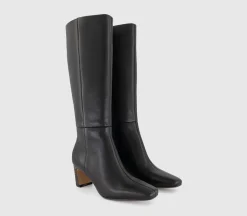Kallie Set Back High Heel Knee Boots
