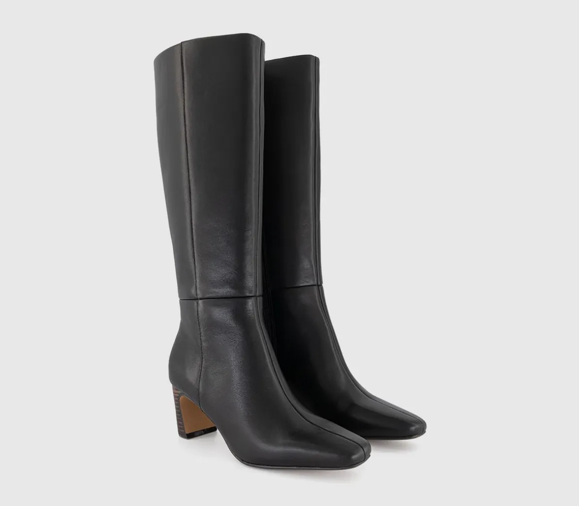 Kallie Set Back High Heel Knee Boots