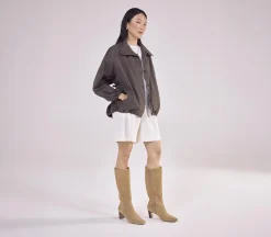 Kallie Set Back High Heel Knee Boots