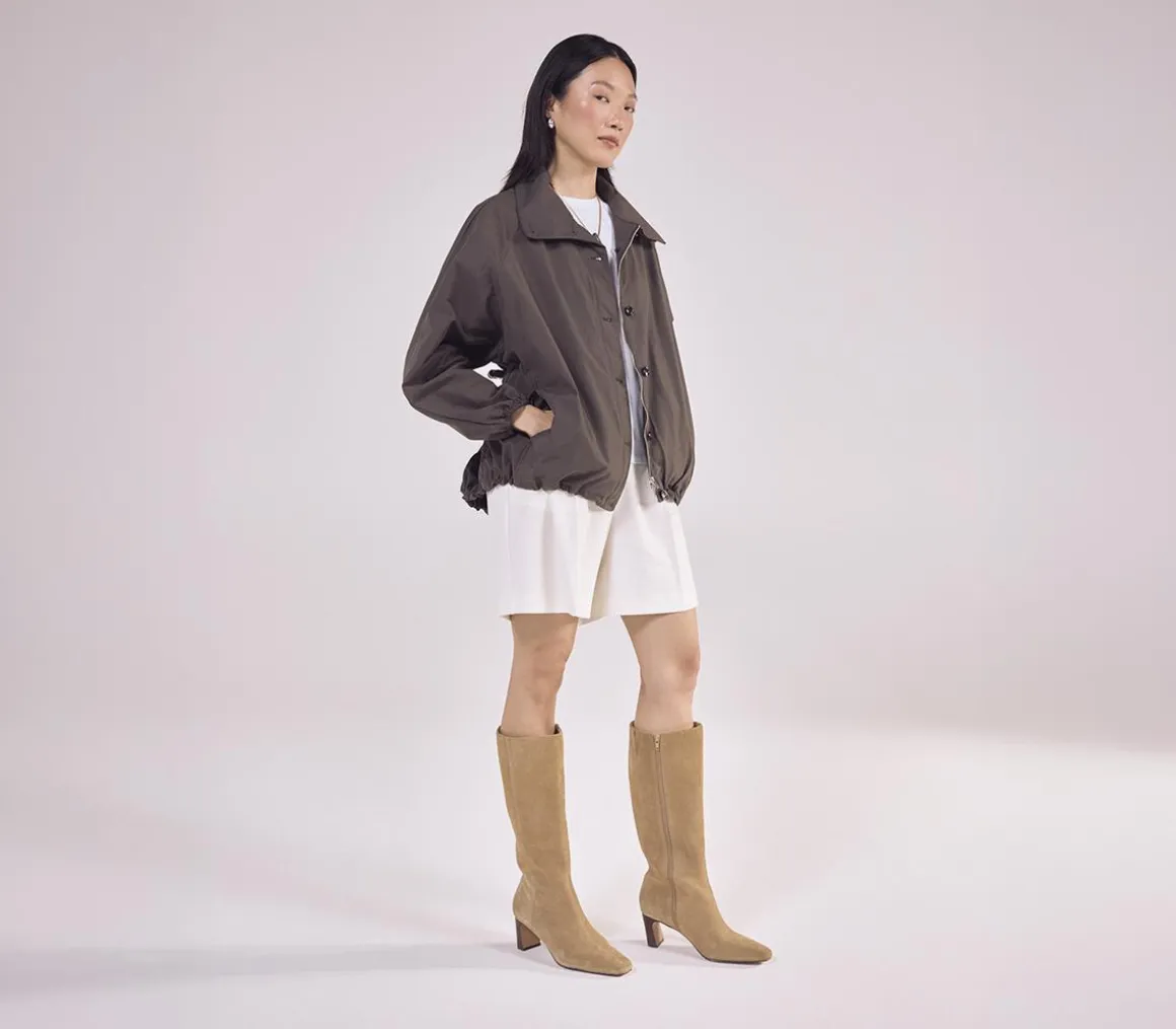 Kallie Set Back High Heel Knee Boots