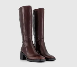Karamel Knee High Block Heel Boots