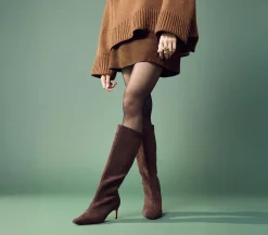 Karina Kitten Heel Knee High Boots