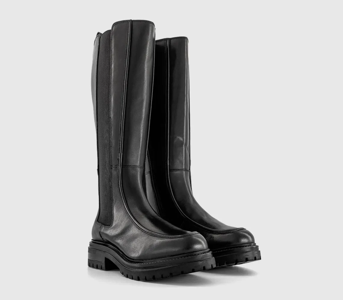 Kasper Cleated Knee High Chelsea Boots