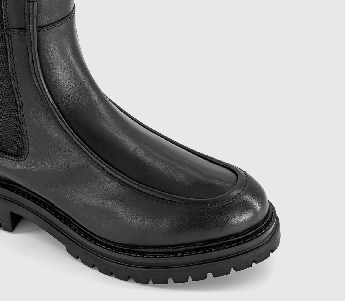 Kasper Cleated Knee High Chelsea Boots