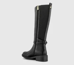 Katie Harness Detail Knee High Rider Boots