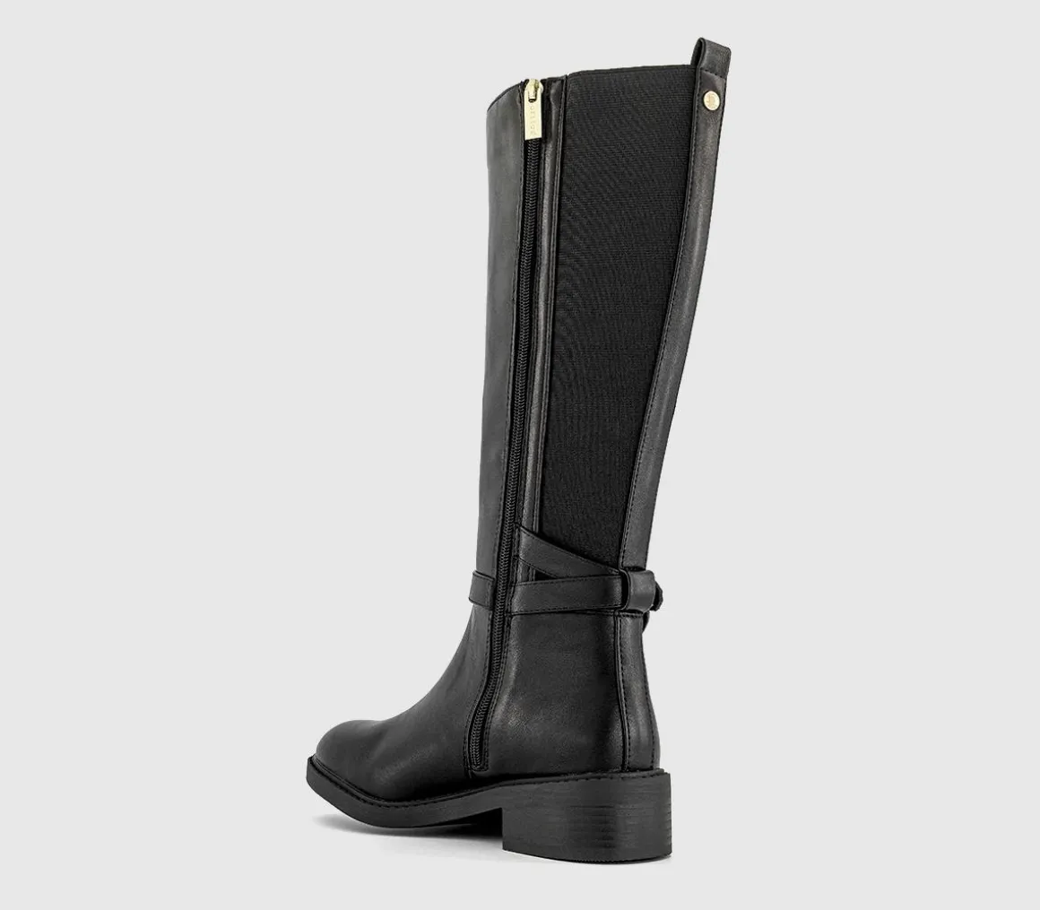 Katie Harness Detail Knee High Rider Boots