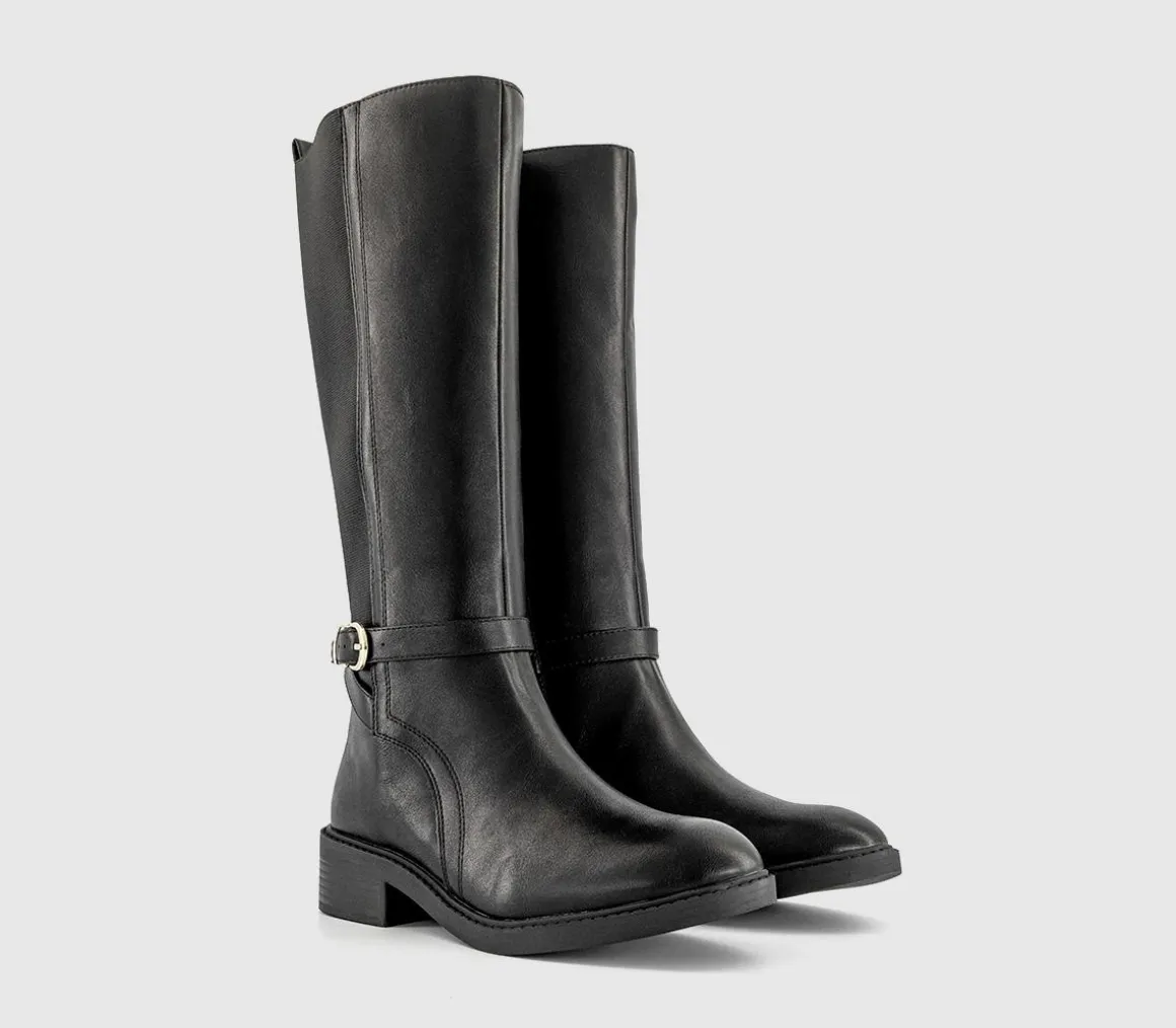 Katie Harness Detail Knee High Rider Boots