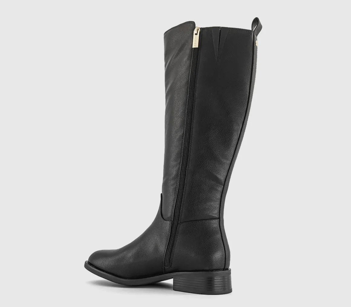 Kayla Zip Detail Knee High Boots