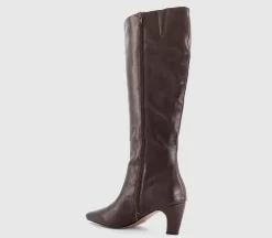 Kensington Curve Heel Knee High Boots
