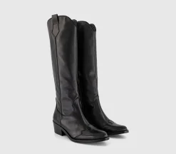 Kezia Heeled Western Knee Boots