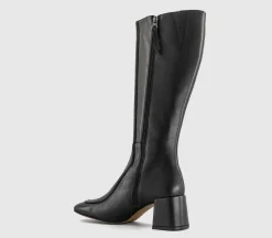 Kiri Apron Seam Detail Knee High Boots