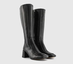 Kiri Apron Seam Detail Knee High Boots
