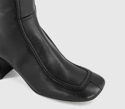 Kiri Apron Seam Detail Knee High Boots