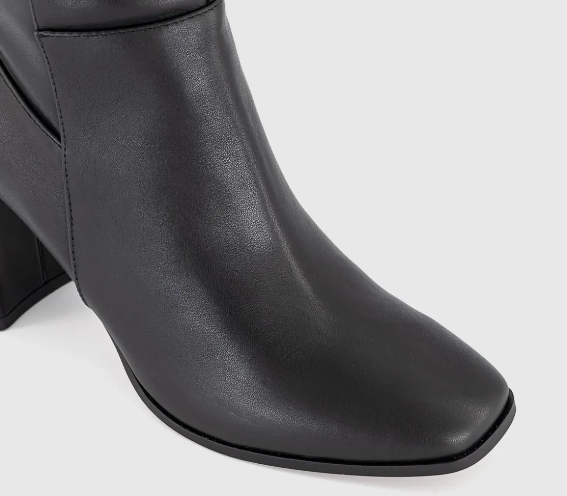 Krissie Stretch Back Heeled Knee Boots