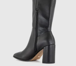 Krissie Stretch Back Heeled Knee Boots