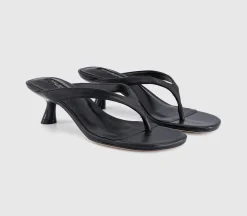 Krista Toe Post Kitten Heeled Sandals