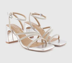 Macey Asymmetric Strappy Heeled Sandals