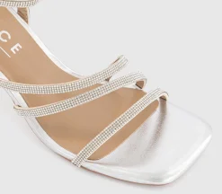 Macey Asymmetric Strappy Heeled Sandals