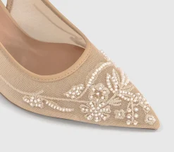 Magnify Embellished Court Slingback Heels