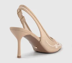 Magnify Embellished Court Slingback Heels