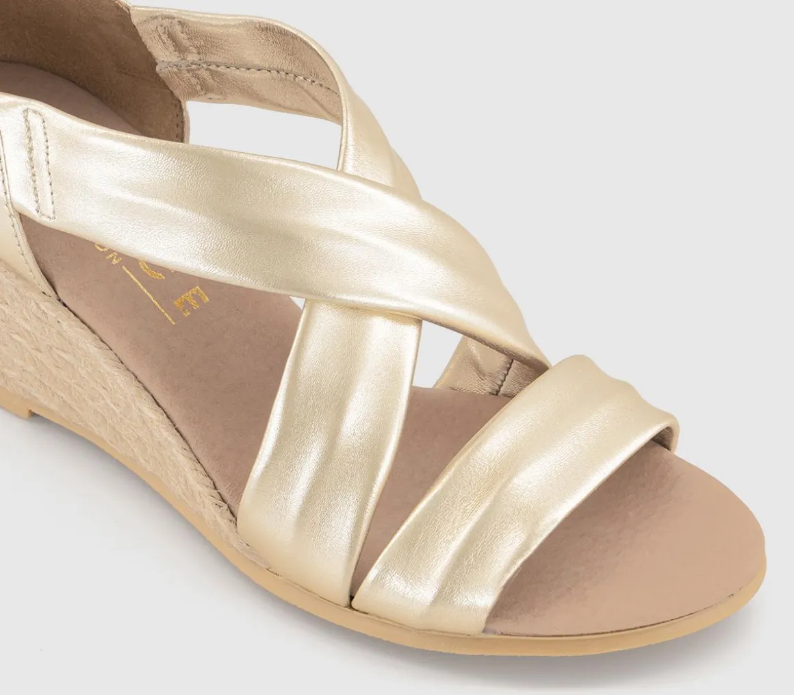 Maiden Cross Strap Espadrille Wedges