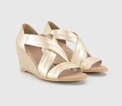 Maiden Cross Strap Espadrille Wedges