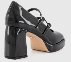 Major Double Strap Platform Mary Jane Heels
