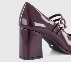 Manhattan Double Strap Heeled Mary Janes