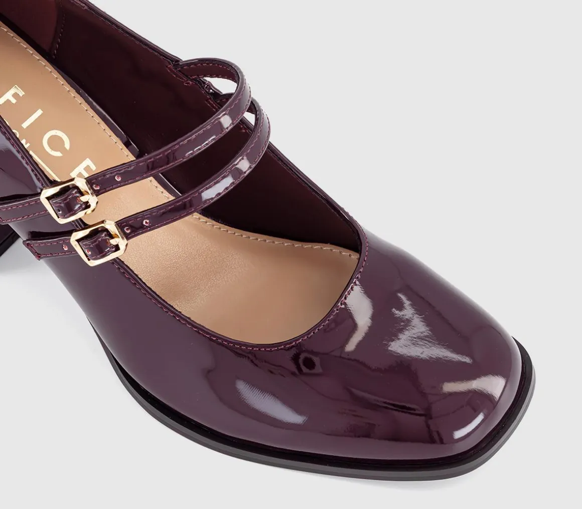 Manhattan Double Strap Heeled Mary Janes