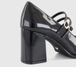 Manhattan Double Strap Heeled Mary Janes