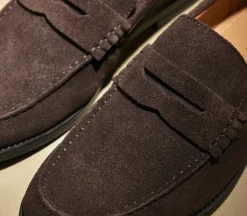 Marcel Round Toe Penny Loafers