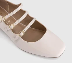 Marcie Triple Strap Heeled Mary Janes